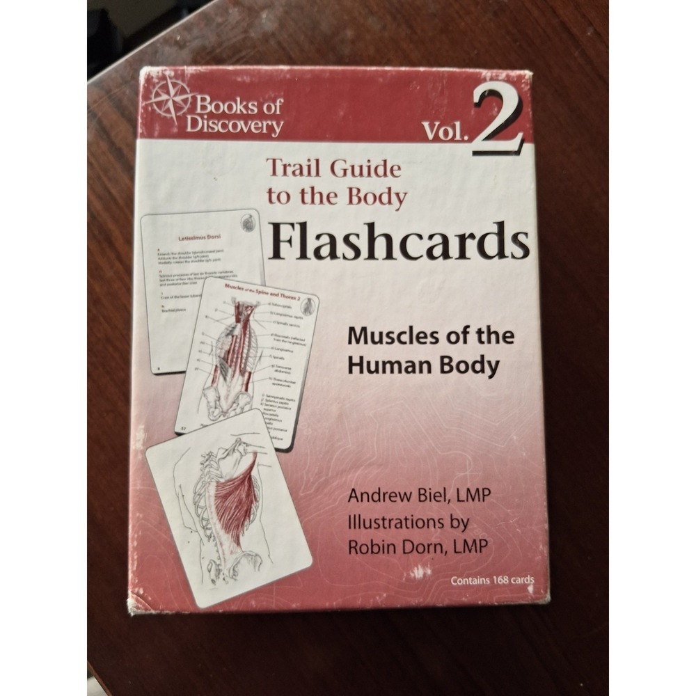 Trail Guide To The Human Body Flashcards Vol 2 Muscles Bones 2002 Edition Biel